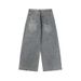 American Retro Trendy Brand Star Sticker Embroidered Jeans Men's And Women's Casual Straight Wide-leg Floor Pants_mkmklike.com