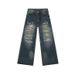 EF JEANS | 2025 New American Personality Street Wear Old Jeans Loose Versatile Wide Leg Pants_mkmklike.com