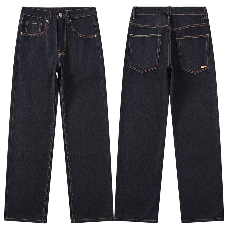 Men's Clothing Retro Old Money Style Wide Leg Jeans, New Autumn Style, Loose Casual Trousers_mkmklike.com