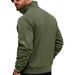 cardigan Long-sleeve Casual Sports Jacket With A Turn-down Collar, Corduroy Pockets, Button Closure, Fitted_mkmklike.com
