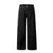 American Style Solid Color Stitched Jeans For Men Versatile Ins Street Fashion Personality Straight Design Loose_mkmklike.com