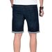 Big & Tall Men's Stretch Denim Shorts - 5-Inch Inseam Roll-Cuff Casual Summer Shorts With Elastic Waistband_mkmklike.com