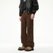 Men's Vintage High Street Cleanfit Jeans – Relaxed Straight-Leg Cotton Denim With Whisker & Distressed Details (Sizes 28-38)_mkmklike.com