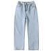 Straight Jeans Men's Trendy Brand Ins Loose Casual Trousers Korean Version Trendy Wide-leg Trousers Hong Kong Style Versatile Dad Trousers_mkmklike.com