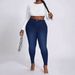 Women's Plus Size High Stretch Skinny Jeans, Comfortable Denim Pants With Tummy Control For Curvy Figures_mkmklike.com