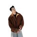 2024 Autumn Winter New Fashion Trend Thickened Fleece Solid Color Men's Versatile Couple Matching Loose Fit_mkmklike.com