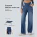Customized Women's Stretch Denim Trousers Loose Straight Wide Leg Pants European American Fashion Personalized Clothing_mkmklike.com
