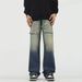 American High Street Workwear Men's Straight Wide Leg Jeans 2025 New Fashion Trend Ins Long Pants_mkmklike.com