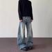 Retro Streetwear Baggy Jeans – 90s Vintage Loose Fit Denim Pants With Dropped Crotch (Blue/Black, S-2xl, Unisex)_mkmklike.com