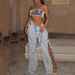 Diamond-Embellished Wide-Leg Jeans – Sexy Side Cutout, Relaxed Mid-Rise Fit, Long Flowy Silhouette (Y2K Aesthetic, Trendy Statement Pants)_mkmklike.com