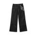 Men's Retro American Snakeskin Raw Denim Selvage Burnout Flared Jeans Straight Leg Trousers Jacquard Patchwork_mkmklike.com