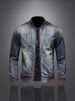 High-End Retro Stand Collar Trendy Brand Spring Autumn New European And American Motorcycle Jacket Men's Stylish Denim_mkmklike.com