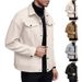 25 European And American Cross-Border Autumn Winter Turn-Down Collar Woolen New Men's Casual Sports Business_mkmklike.com