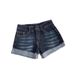 Petite Women's Low Waisted Rolled Up Denim Shorts, 2026 Summer New Style, Hot Girl Style, Stretchy, Tight Fitting, Slimming, Versatile Hot Pants_mkmklike.com