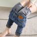 Women's Clothing High Waist Plus Velvet Jeans Women's New Autumn And Winter Thickened Slim Tight Pencil Pants_mkmklike.com