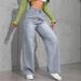 Women's Embroidered High-Waisted Jeans Slim Fit Straight Leg Floor Length Trousers New Summer Style Wide Leg Cross Border E-commerce_mkmklike.com
