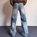 Men's Vintage Washed Straight-Leg Jeans - American Retro High-Street Denim Pants (Blue, S/M/L/XL/XXL/XXXL)_mkmklike.com