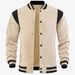 Cross-Border American West Coast Autumn Winter Men's Baseball Jacket Casual Heavyweight High Street Fleece_mkmklike.com