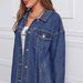Oversized Denim Duster Coat – Vintage Washed Longline Jacket With Princess Sleeves (S-5XL, Blue, Boho Chic, Work-to-Weekend Staple)_mkmklike.com