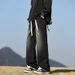 Men's Vintage Washed Denim Jeans – Relaxed Straight Fit | Retro High-Waisted Wide Leg Pants For Casual Streetwear_mkmklike.com