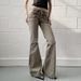 Retro Low-Rise Flared Jeans – Vintage-Inspired High-Waist Slimming Trousers For Women_mkmklike.com