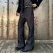 Unisex Heavy Duty Patchwork Rhinestone Jeans A-Line Flared Design Cool Men's Denim_mkmklike.com