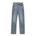 Men's Clothing Classic Distressed Washed Straight Leg Fitted Jeans Autumn Retro Nostalgic Pants_mkmklike.com
