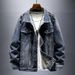 Loom Men's 2025 New Trend Loose Workwear European And American Street Retro Denim Jacket Spring Autumn_mkmklike.com