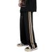 High Street Side Striped Ribbon Casual Pants Trendy Brand Loose American Retro Sports Straight Pants Men_mkmklike.com