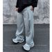 Heavyweight Casual Straight Leg Sweatpants Loose Fitting High Waisted Trendy Men And Women's Athletic Pants Suitable For Spring And Autumn_mkmklike.com