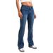 Women's Casual Stretch Denim Jeans – Embroidered Slim Fit Trousers With Comfortable Elastic Waist_mkmklike.com