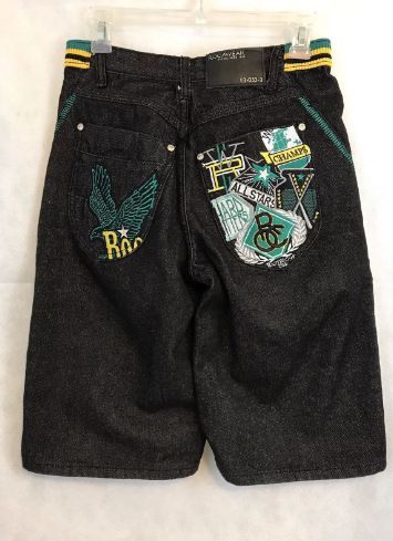 Women's Clothing Retro Washed Splicing Loose Jeans Shorts_mkmklike.com