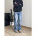 Men's Clothing Retro Washed American Style Flared Cleanfit Jeans Slim Fit Trousers For Men And Women Trendy Old Style Denim_mkmklike.com