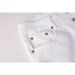 Unisex Cleanfit Stacked Flared Jeans, White With Pleated Creases, Breathable Summer_mkmklike.com