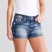 Women's Cross Border New Denim Shorts Slim Embroidery Fashion Denim Hot Pants All Match Style_mkmklike.com