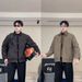 Outdoor Casual Versatile Men's Fashion Trend Comfortable Autumn Winter Two-Piece Patchwork Turn-Down Collar Jacket_mkmklike.com