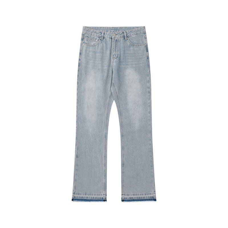 Men's Clothing New Men's Casual Straight Jeans Boyfriend Style Stacked Denim Trousers Four Seasons Trendy Youth_mkmklike.com