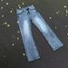 Lightning Ripple Ice Blue Denim Must Buy Heavy Washed Bamboo Straight Flared Jeans Men's Blue Spot_mkmklike.com