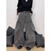 2025 American Retro Pocket Pleated Curved Blade Cargo Pants Men's Trendy Cleanfit Casual Straight Wide Leg Pants_mkmklike.com
