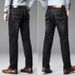 Lightweight Straight-Leg Jeans For Men – Spring/Summer Work & Casual Stretch Denim (28-40)_mkmklike.com