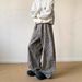 American Washed Leopard Print Wide-leg Tooling Jeans Boys Hiphop Loose Casual Versatile Trendy Pants Ins_mkmklike.com