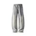 Vintage American-style Autumn Streetwear Washed Patchwork Curved Hem Jeans For Men And Women, Loose Fit, Plus Size,_mkmklike.com