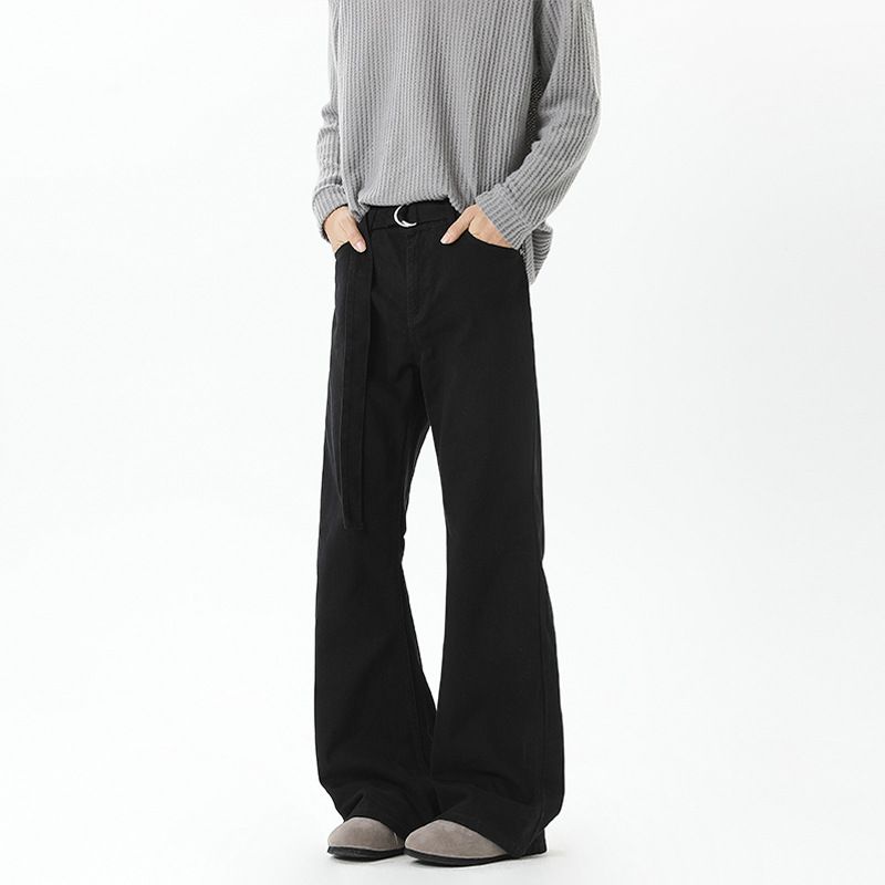Adjustable Waistband Cleanfit American-style Scythe Jeans For Men, New Slim-fit Straight-leg Casual Long Pants_mkmklike.com