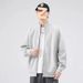 Spring And Autumn Sweatshirt Cardigan Jacket Stand Collar Trendy Brand Casual Sports Thin Style Men's Top Couple Winter_mkmklike.com