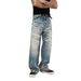 Men's Vintage Loose Fit Jeans | Retro Wide Leg Denim Pants | Relaxed Streetwear Style_mkmklike.com