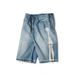 American New Trend Hip-Hop Retro Letter Patch Baggy Denim Shorts Men Y2K Harajuku Gothic Black Casual Street Sports Shorts_mkmklike.com