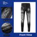 Men’S Slim Fit Ripped Jeans – High Street Black Denim With Patch Details & Stretch Comfort, Skinny Tapered Leg_mkmklike.com