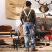 Pure American Retro Jeans Detachable Strap Pants 2025 New Trendy Brand Spring Loose Workwear Overalls Men_mkmklike.com