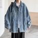 Cowboy Men's Autumn New Style American Trend Casual Lapel Loose Jacket_mkmklike.com