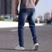 New Wish European And American Heavy Industry Washed Men's Tight Jeans Polished White European And American Straight Pants Men_mkmklike.com